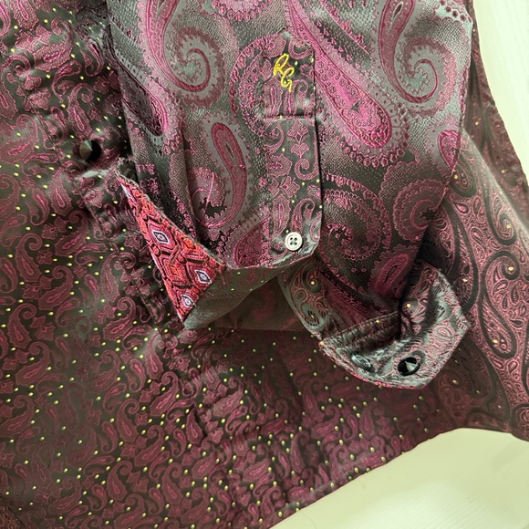 Robert Graham Limited Edition Scattered Stars in Burgundy - Picture 8 of 8